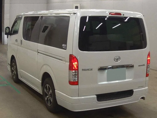 2022 Toyota Hiace Super GL Dark Prime II, rear three-quarter view